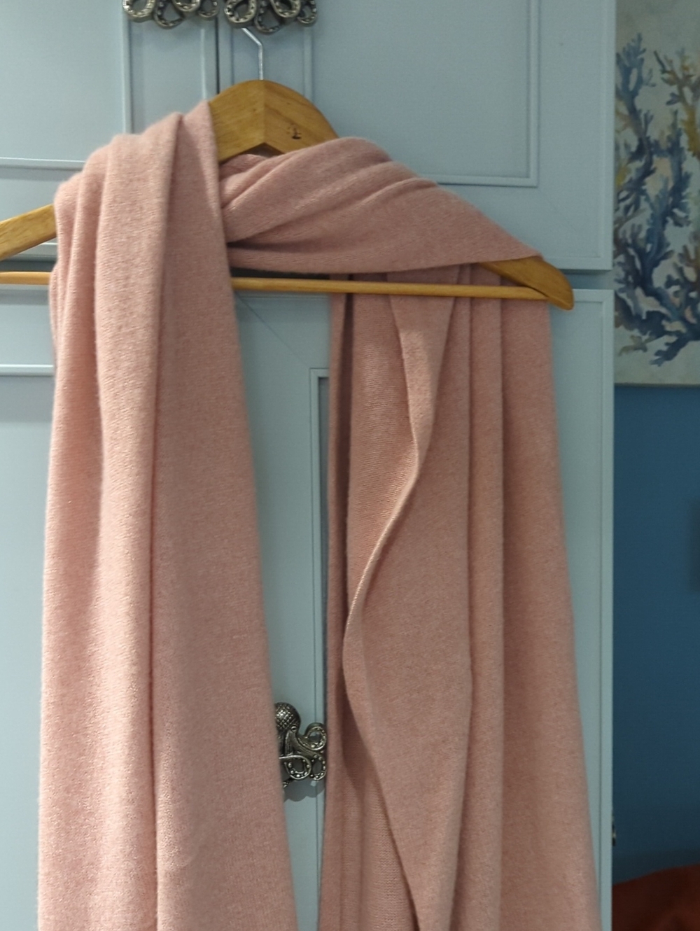 Charter Club Dusty Pink Cashmere Wrap Scarf